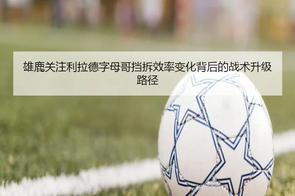 雄鹿关注利拉德字母哥挡拆效率变化背后的战术升级路径